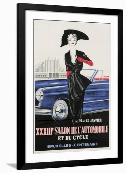 Salon De Automobile Bruxelles-Vintage Apple Collection-Framed Giclee Print