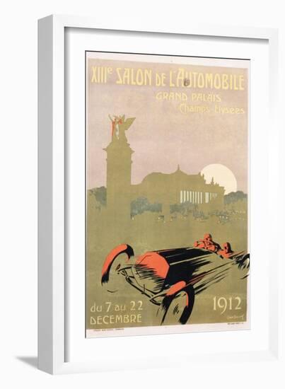 Salon De L'Automobile Poster-Rene Roussef-Framed Giclee Print