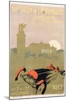 Salon De L'Automobile Poster-Rene Roussef-Mounted Giclee Print
