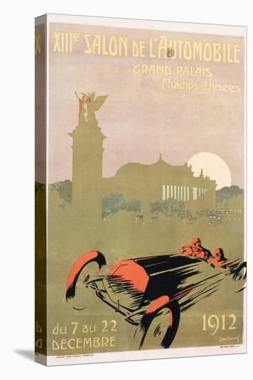 Salon De L'Automobile Poster-Rene Roussef-Stretched Canvas