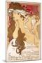 Salon des Cent 20th Exhibition-Alphonse Mucha-Mounted Art Print