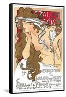 Salon Des Cent-Exhibition-Alphonse Mucha-Framed Stretched Canvas