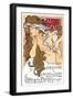 Salon Des Cent-Exhibition-Alphonse Mucha-Framed Art Print