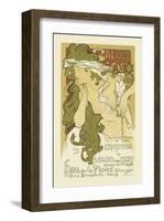 Salon Des Cent, Hall De La Plume-Alphonse Mucha-Framed Premium Giclee Print