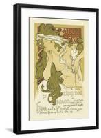 Salon Des Cent, Hall De La Plume-Alphonse Mucha-Framed Premium Giclee Print