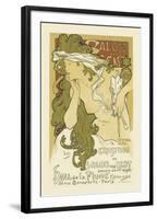 Salon Des Cent, Hall De La Plume-Alphonse Mucha-Framed Premium Giclee Print