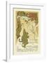 Salon Des Cent, Hall De La Plume-Alphonse Mucha-Framed Premium Giclee Print