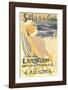 Salon des Cent-Henri de Toulouse-Lautrec-Framed Art Print