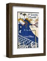 Salon des Cent-P. H. Lobel-Framed Art Print