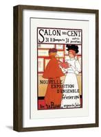 Salon des Cent-null-Framed Art Print
