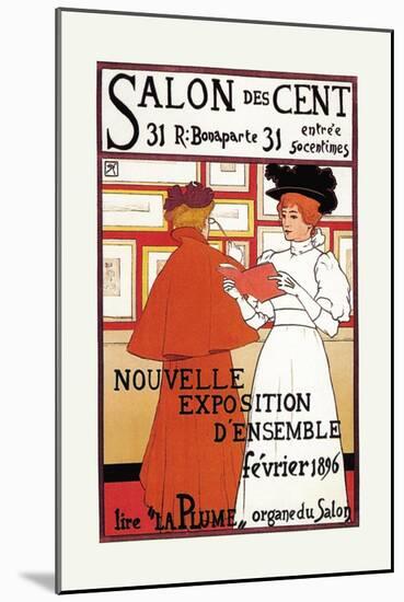 Salon des Cent-null-Mounted Art Print