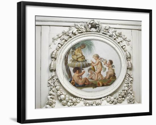 Salon des jeux de la reine Marie-Antoinette : l'Eau-Piat Joseph Sauvage-Framed Giclee Print