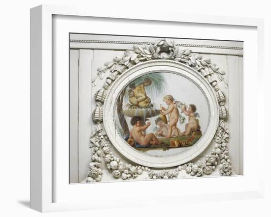 Salon des jeux de la reine Marie-Antoinette : l'Eau-Piat Joseph Sauvage-Framed Giclee Print