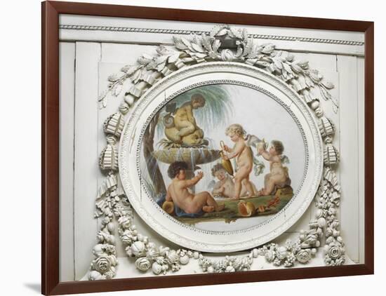 Salon des jeux de la reine Marie-Antoinette : l'Eau-Piat Joseph Sauvage-Framed Giclee Print