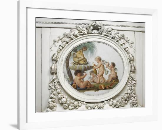 Salon des jeux de la reine Marie-Antoinette : l'Eau-Piat Joseph Sauvage-Framed Giclee Print