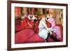 Salon in the Rue De Moulins-Henri de Toulouse-Lautrec-Framed Premium Giclee Print