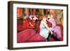 Salon in the Rue De Moulins-Henri de Toulouse-Lautrec-Framed Art Print