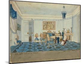 Salon Interior in the House of Zinaida Volkonskaya in Moscow, 1817-Michelangelo Barberi-Mounted Giclee Print