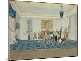Salon Interior in the House of Zinaida Volkonskaya in Moscow, 1817-Michelangelo Barberi-Mounted Giclee Print