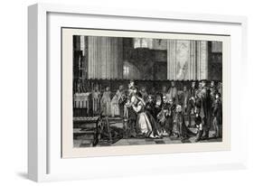 Salon of 1855. Belgian School. the Trentaines De Bertal De Haze,-Jan August Hendrik Leys-Framed Giclee Print