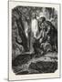 Salon of 1855. Christ in the Garden of Olives, Painting by M. Jalabert. 1855-null-Mounted Giclee Print