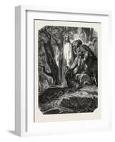 Salon of 1855. Christ in the Garden of Olives, Painting by M. Jalabert. 1855-null-Framed Giclee Print