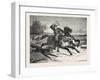 Salon of 1855. French School. Postilion Attacked by Wolves,-null-Framed Giclee Print