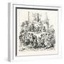 Salon of 1855. Prussian School. the Tower of Babel,-Wilhelm Von Kaulbach-Framed Giclee Print