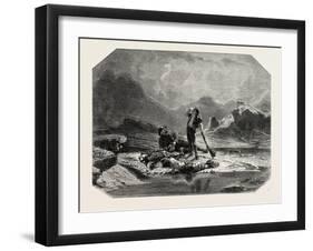 Salon of 1855, Swiss School, Stop Hunting Chamois-null-Framed Giclee Print