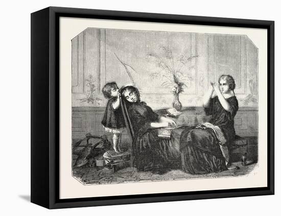 Salon of 1855-Jean Louis Hamon-Framed Stretched Canvas