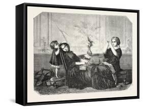 Salon of 1855-Jean Louis Hamon-Framed Stretched Canvas