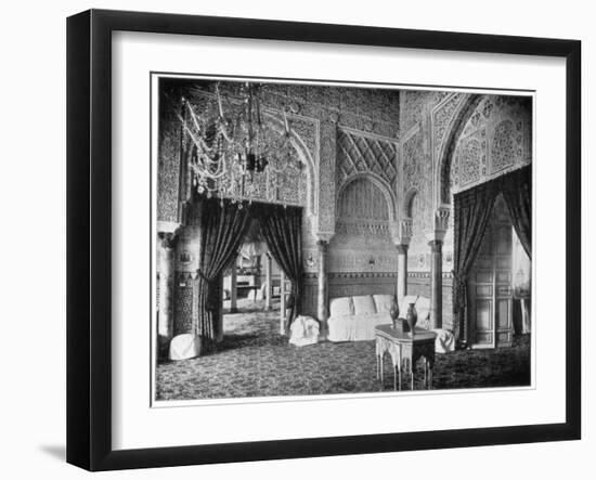 Salon of Maria De Padilla, Alcazar, Seville, Spain, Late 19th Century-John L Stoddard-Framed Giclee Print