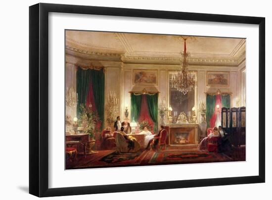 Salon of Princess Mathilde Bonaparte Rue de Courcelles, Paris, 1859-Charles Giraud-Framed Giclee Print