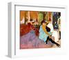 Salon Rue des Moulins-Henri de Toulouse-Lautrec-Framed Giclee Print