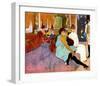 Salon Rue des Moulins-Henri de Toulouse-Lautrec-Framed Giclee Print