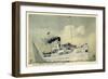 Salondampfer Rheinland Der A.G. Ems, Dampfschiff-null-Framed Giclee Print