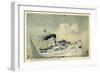 Salondampfer Rheinland Der A.G. Ems, Dampfschiff-null-Framed Giclee Print