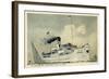Salondampfer Rheinland Der A.G. Ems, Dampfschiff-null-Framed Giclee Print