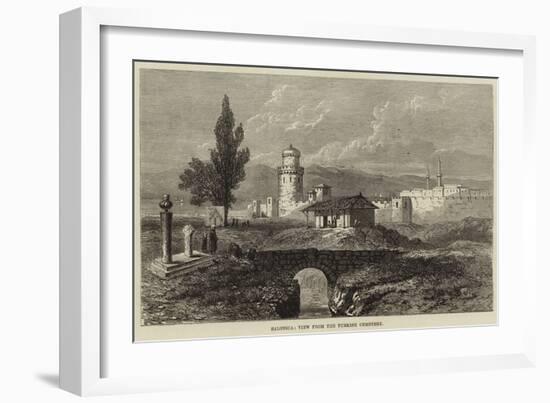 Salonica, View from the Turkish Cemetery-null-Framed Giclee Print