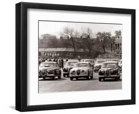 Saloon Car Race at the International '200' Meeting at Aintree, Jaguar S-Type Saloon Car, April 1961-null-Framed Photographic Print