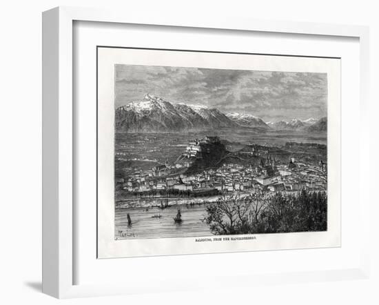 Salsburg, from the Kapuzinerberg, Austria, 19th Century-Taylor-Framed Giclee Print