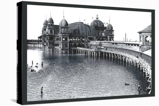 Salt Air Pavillon, Great Salt Lake, Utah-William Henry Jackson-Stretched Canvas