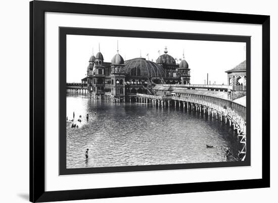 Salt Air Pavillon, Great Salt Lake, Utah-William Henry Jackson-Framed Art Print