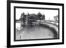 Salt Air Pavillon, Great Salt Lake, Utah-William Henry Jackson-Framed Art Print