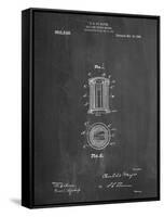 Salt And Pepper Shaker Patent-null-Framed Stretched Canvas