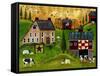 Salt Box Dairy Farm Cheryl Bartley-Cheryl Bartley-Framed Stretched Canvas