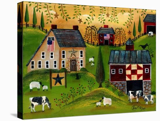 Salt Box Dairy Farm Cheryl Bartley-Cheryl Bartley-Stretched Canvas