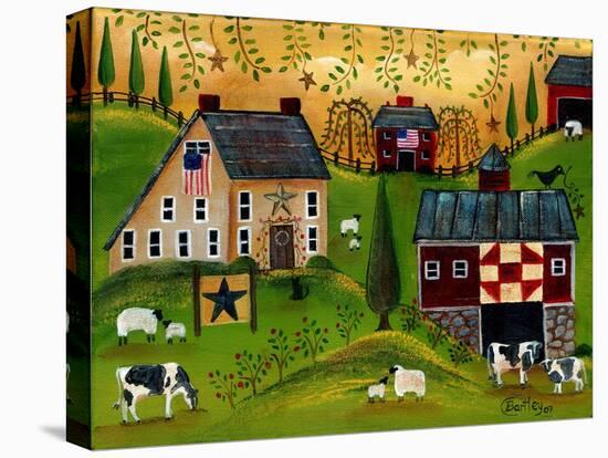 Salt Box Dairy Farm Cheryl Bartley-Cheryl Bartley-Stretched Canvas