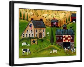 Salt Box Dairy Farm Cheryl Bartley-Cheryl Bartley-Framed Giclee Print