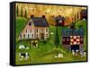 Salt Box Dairy Farm Cheryl Bartley-Cheryl Bartley-Framed Stretched Canvas